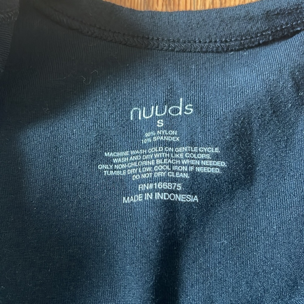 nuuds Black Bodysuit Small - Picture 2 of 5
